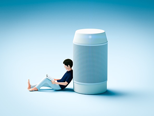 Virtual assistant smart speaker _crop